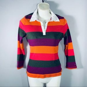 Tommy Hilfiger Colorful Striped Polo Shirt